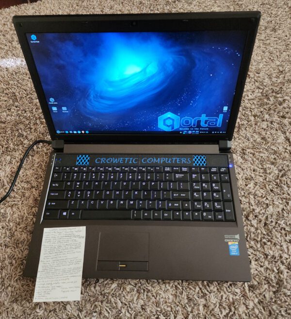 Second-Life CUSTOM - SAGER Custom Gaming Laptop 'Crowetic Computers' edition - 4th Gen i7 4810MQ @ 2.8-3.8Ghz - 20GB (16GB NEW) DDR3 RAM - 128GB SSD + 750GB WDBlack HDD - 15.6" FHD 1920x1080 Display - nVidia GeForce 870M GPU - Image 5